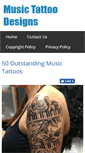 Mobile Screenshot of musictattoodesigns.com