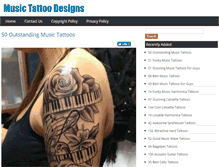 Tablet Screenshot of musictattoodesigns.com